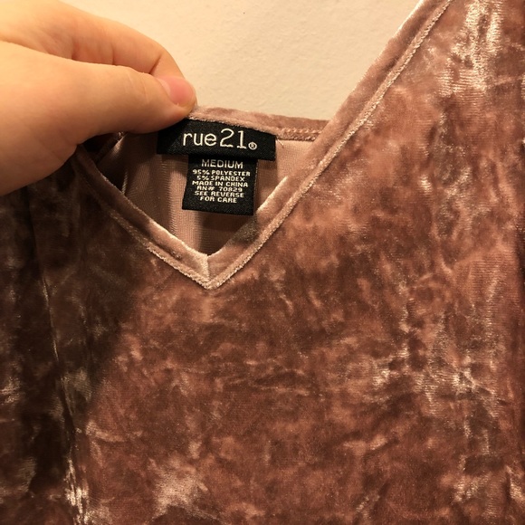 Rue 21 Velvet Tank Top - Picture 3 of 4